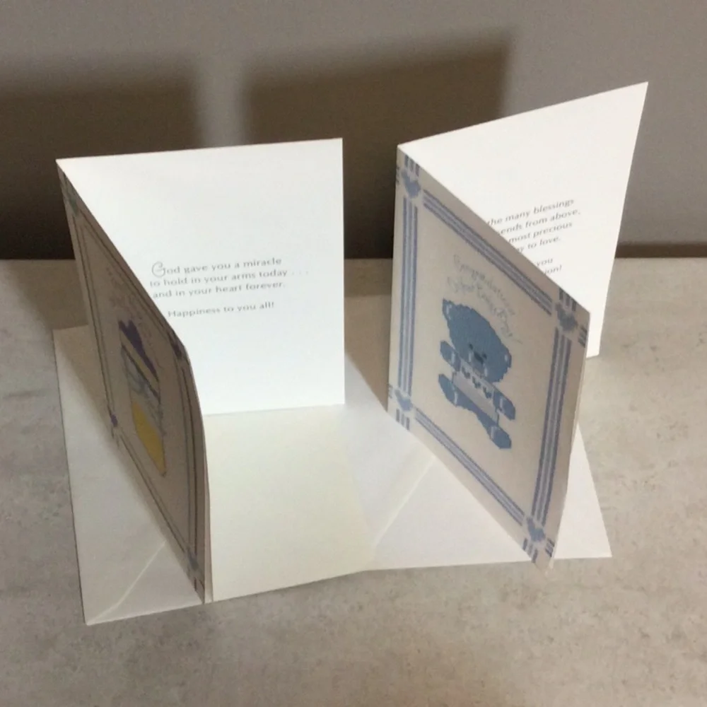 Dozen Colorful Baby Shower Greeting Cards